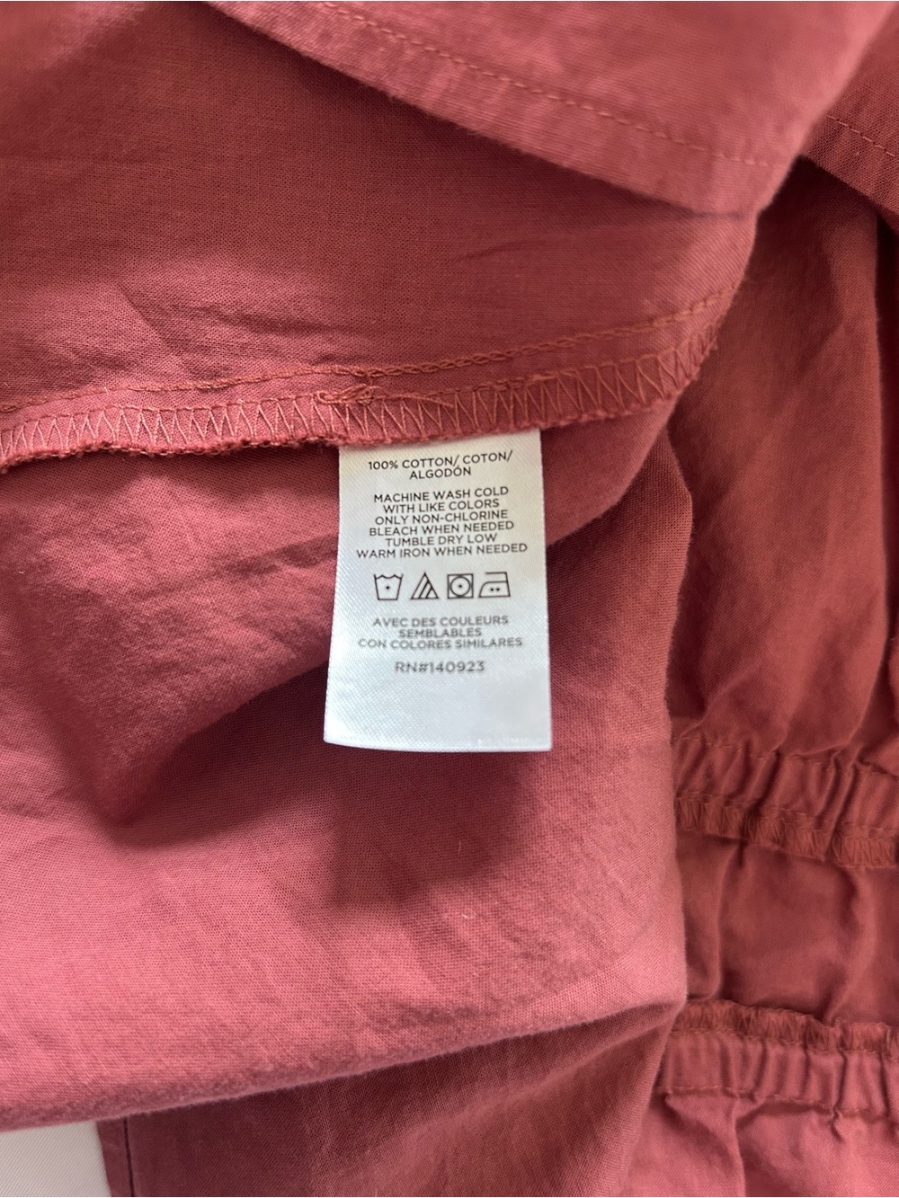 LOFT Double Tie Waist V-Neck Top in Dusty Rose - Picture 10 of 11